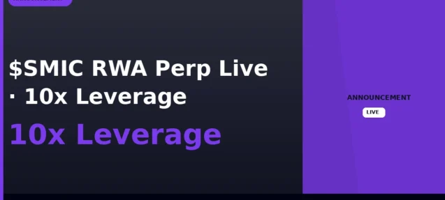 $SMIC RWA Perpetual Now Live on Lighter With 10x Leverage