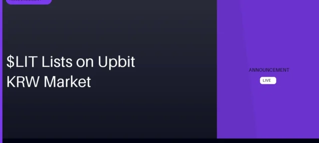 Upbit Lists Lighter (LIT) on KRW Market — Trading Opens August 24, 2026