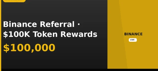 Binance Launches Referral Campaign With $100K in Selectable Token Rewards