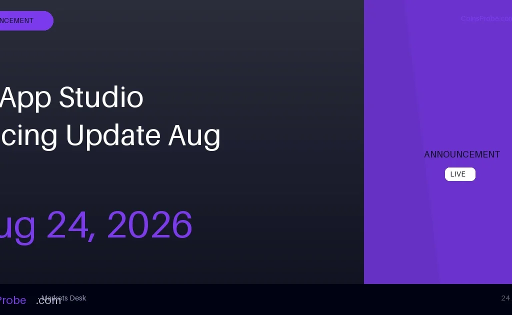 Pi Network Updates App Studio Creation Pricing — Effective August 24, 2026