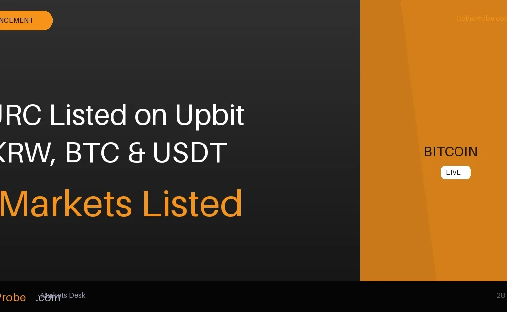 Upbit Lists Circle's EURC Stablecoin Across KRW, BTC & USDT Markets — Trading Opens Aug 28