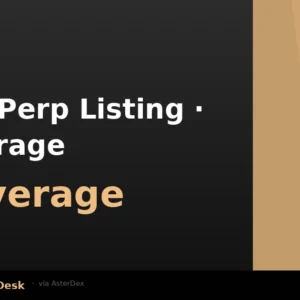 $MRNA Perpetual Futures Now Live on AsterDex with 5x Leverage