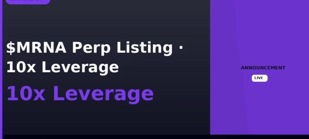 $MRNA Perpetual Contract Now Live on Lighter with 10x Leverage
