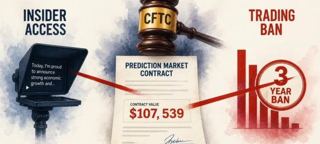 Ex-White House Teleprompter Operator Fined $65K for Prediction Market Insider Trading — Profited $107,539