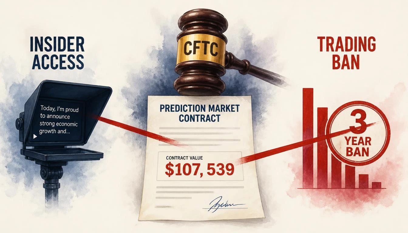 Ex-White House Teleprompter Operator Fined $65K for Prediction Market Insider Trading — Profited $107,539