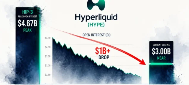 Hyperliquid HIP-3 Open Interest Plunges Over $1B — Hits Lowest Since July 27