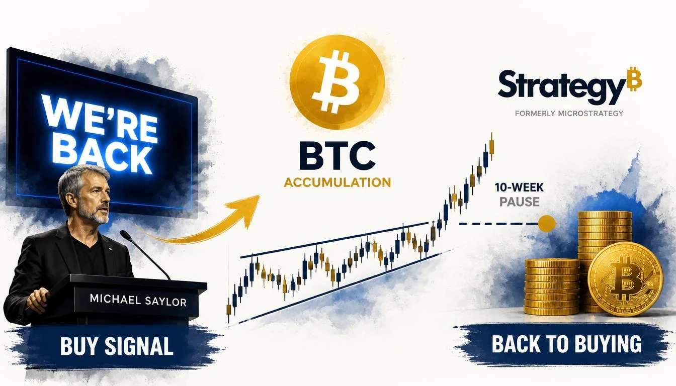 Saylor Posts ‘We’re Back’ — Strategy May Resume Bitcoin Buying After 10-Week Pause
