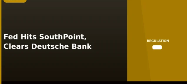Fed Acts Against SouthPoint Bancshares, Clears Deutsche Bank Enforcement