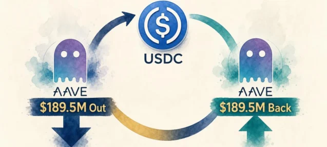 Unknown Whale Pulls $189.5M USDC From Aave — Then Returns $189.5M in Minutes