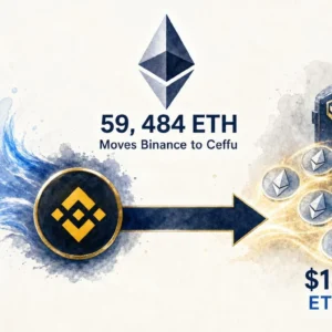 59,484 ETH Worth $145.99M Moves from Binance to Ceffu — Alongside $136.55M USDC Inflow