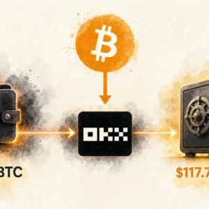 1,239 BTC Worth $96.07M Moves from Unknown Wallet to OKX — August 24, 2026