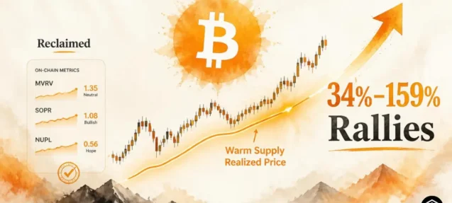 Bitcoin Reclaims Warm Supply Realized Price — Signal That Led 34%–159% Rallies