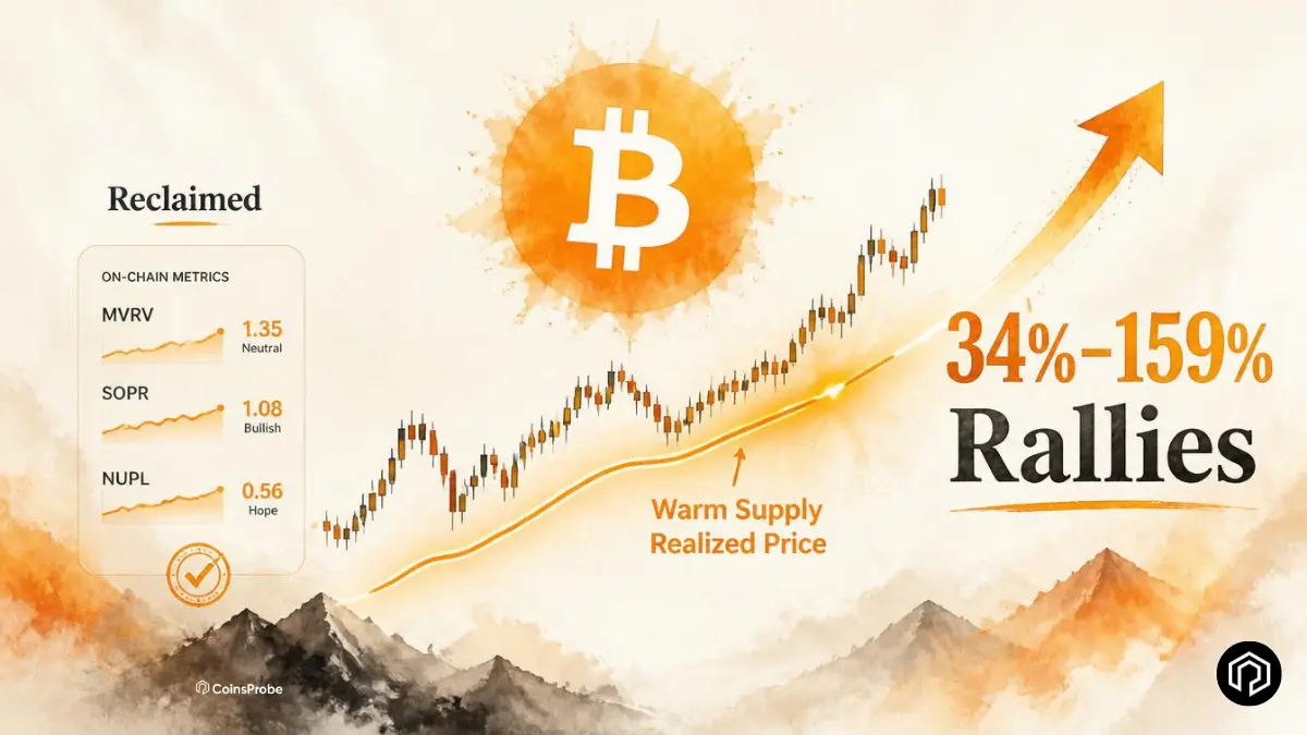 Bitcoin Reclaims Warm Supply Realized Price — Signal That Led 34%–159% Rallies