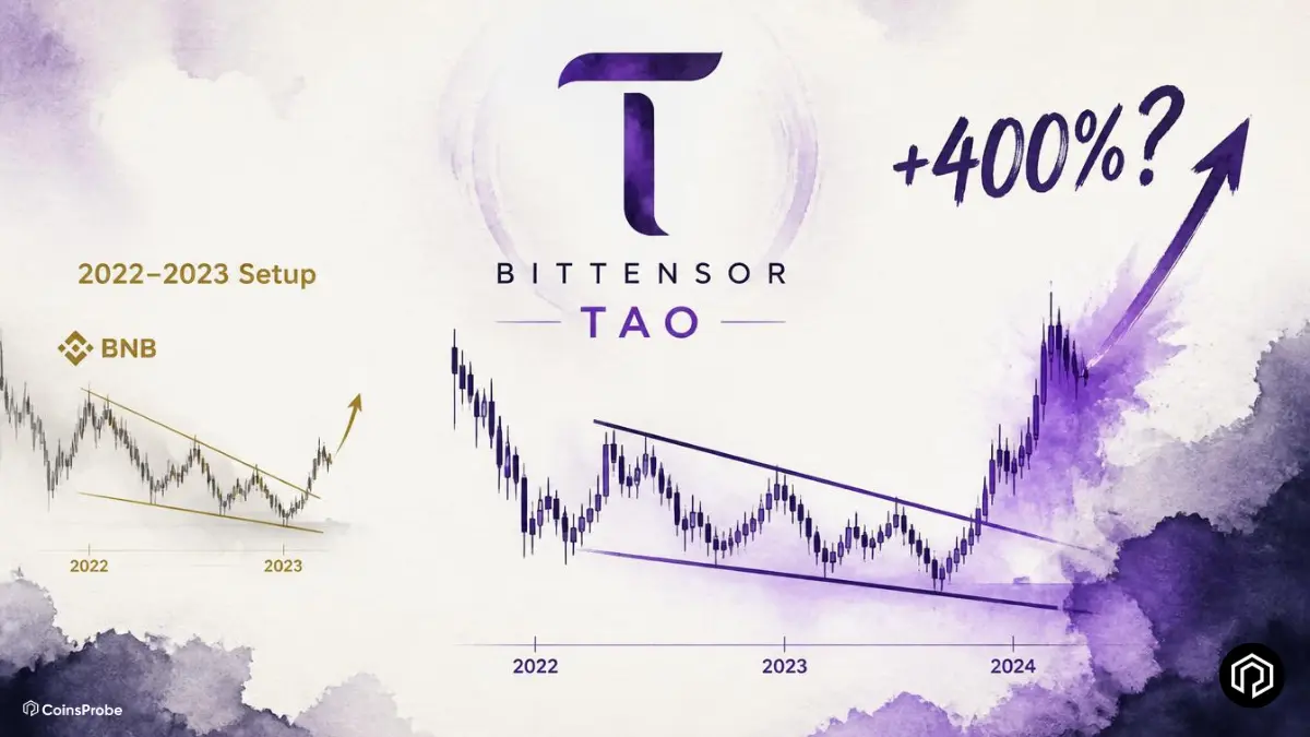 Bittensor (TAO) Chart Mirrors BNB 2022–2023 Bullish Setup — Is a +400% Move Insight?