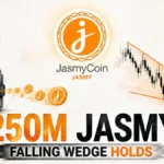 JasmyCoin (JASMY) — 250M Tokens Withdrawn From Binance as Falling Wedge Holds