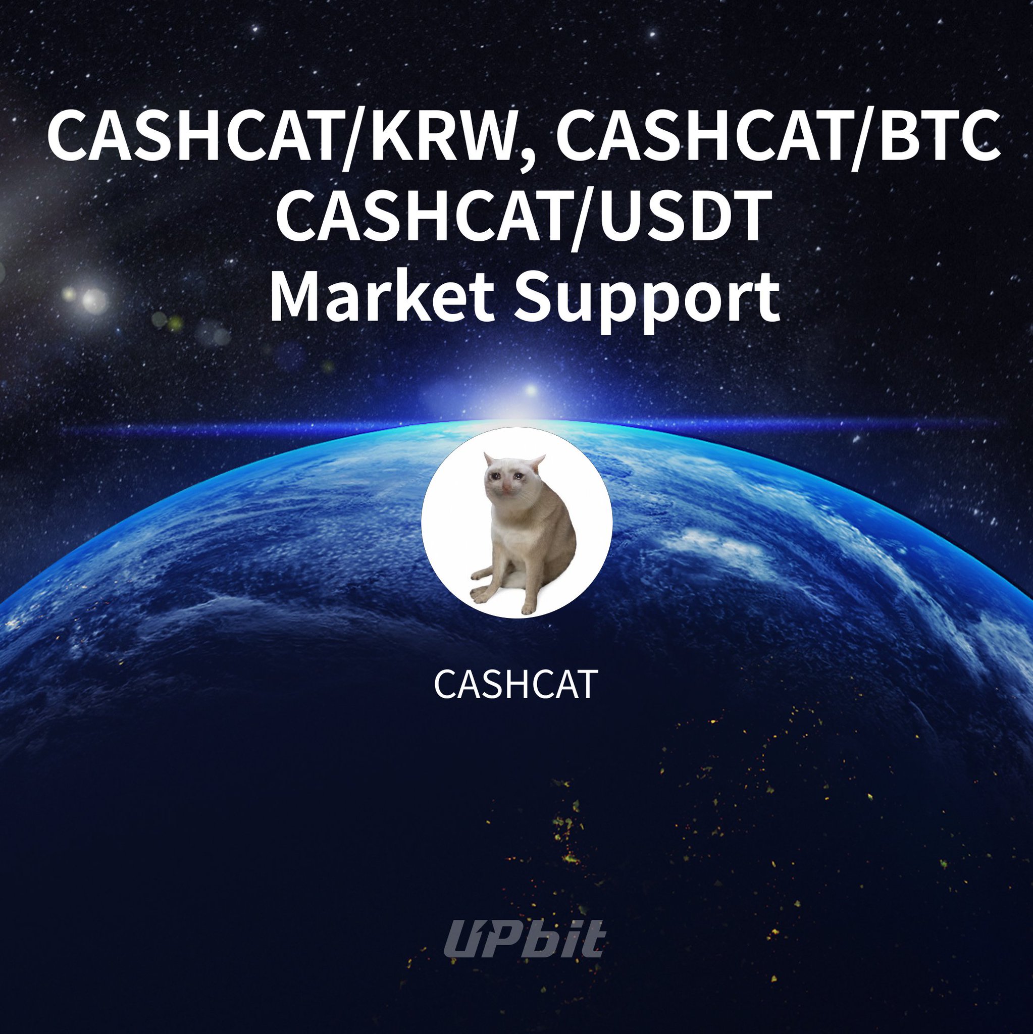 CASHCAT — Upbit Listing Announcement