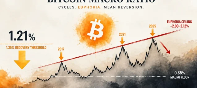 Bitcoin vs. Global M2: A Ratio That Has Called Every Cycle Top