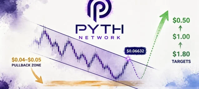 PYTH Faces Channel Resistance — Analyst Eyes $0.04 Pullback Before $1.8 Target