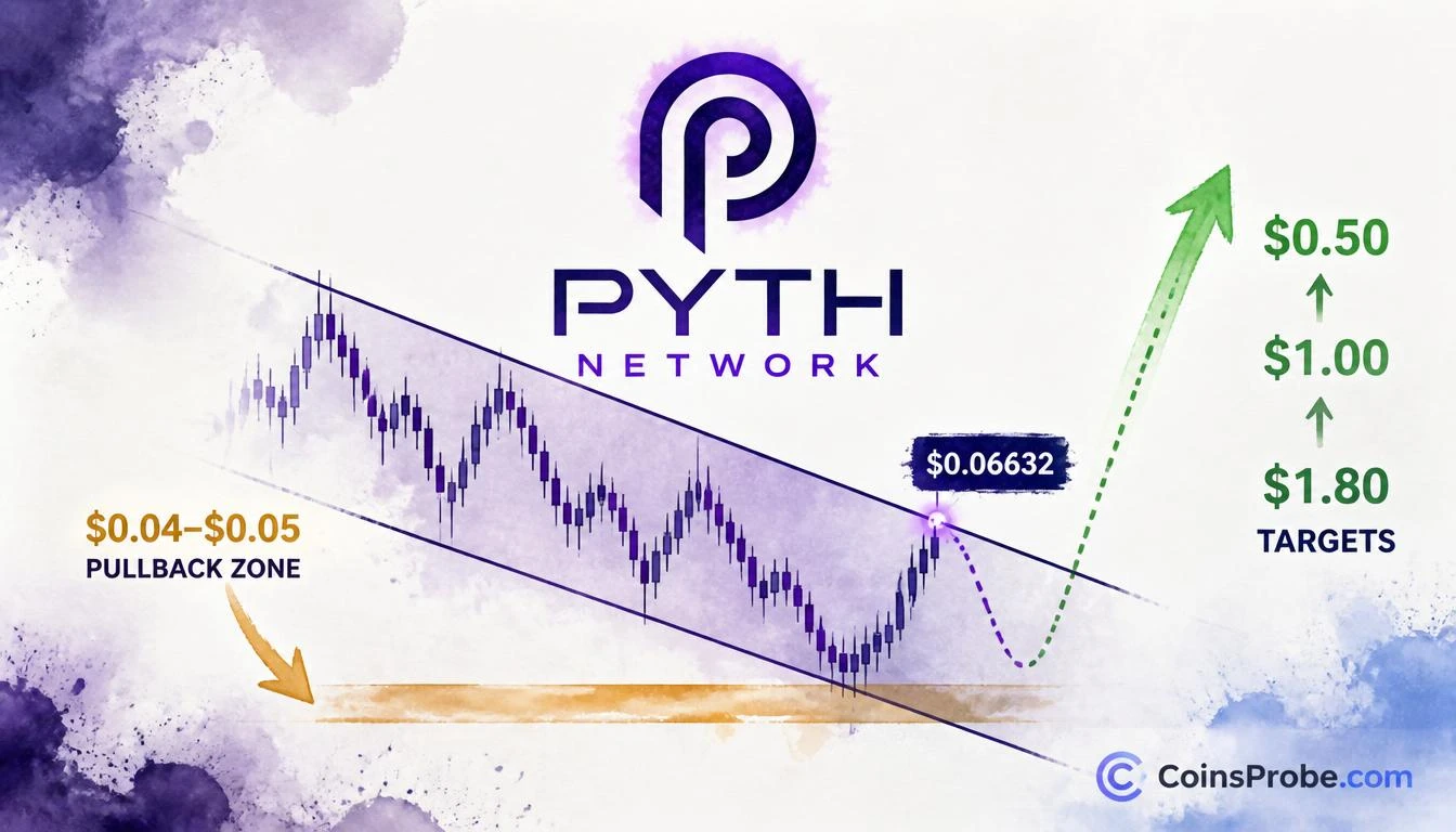 PYTH Faces Channel Resistance — Analyst Eyes $0.04 Pullback Before $1.8 Target