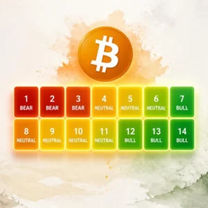 Bitcoin’s 14-Indicator Heatmap Turns Green — Zero Bear Signals Remain