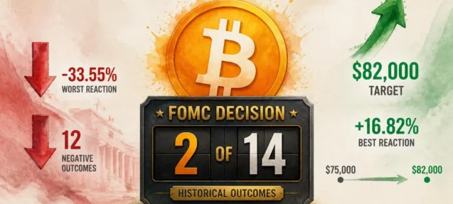 Bitcoin Has Risen After Only 2 of 14 FOMC Decisions — Why This One Is Different