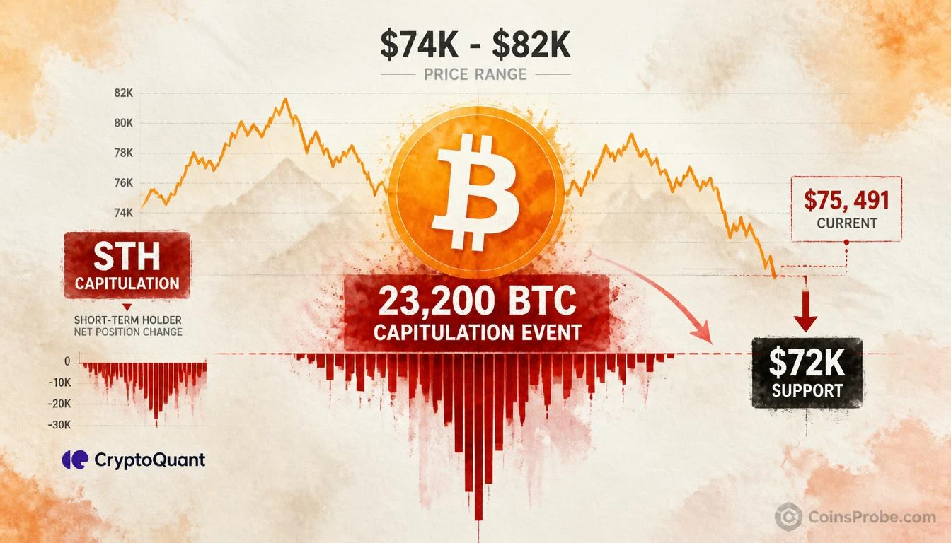 CLARITY Act Rejection by Senate Triggers Largest Short-Term Bitcoin Holder Capitulation in a Month