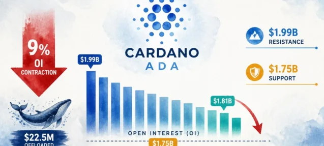ADA Futures Open Interest Falls 9% as Whales Offload $22.5M in One Week