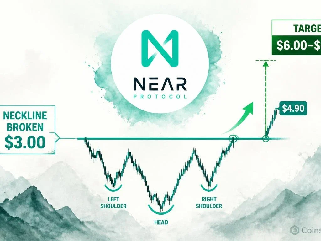 NEAR Protocol Prints Inverse H&S Breakout — $6.00 Target in Focus