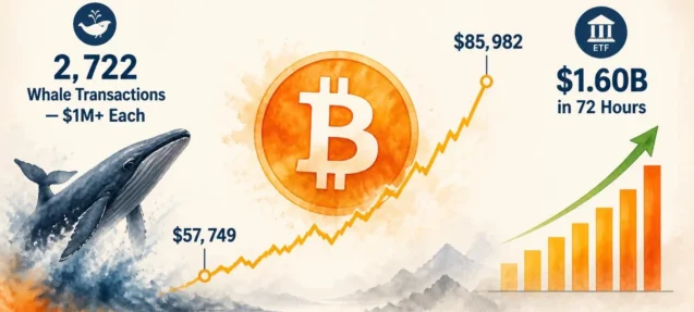 Bitcoin Whales Log 2,722 Million-Dollar Transactions in One Day