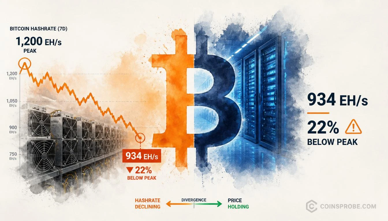 Bitcoin Hashrate Stalls at 934 EH/s — Miners Are Leaving for AI