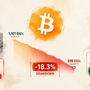 Bitcoin Hashrate Drops 18.3% — The Deepest Miner Capitulation Since 2021