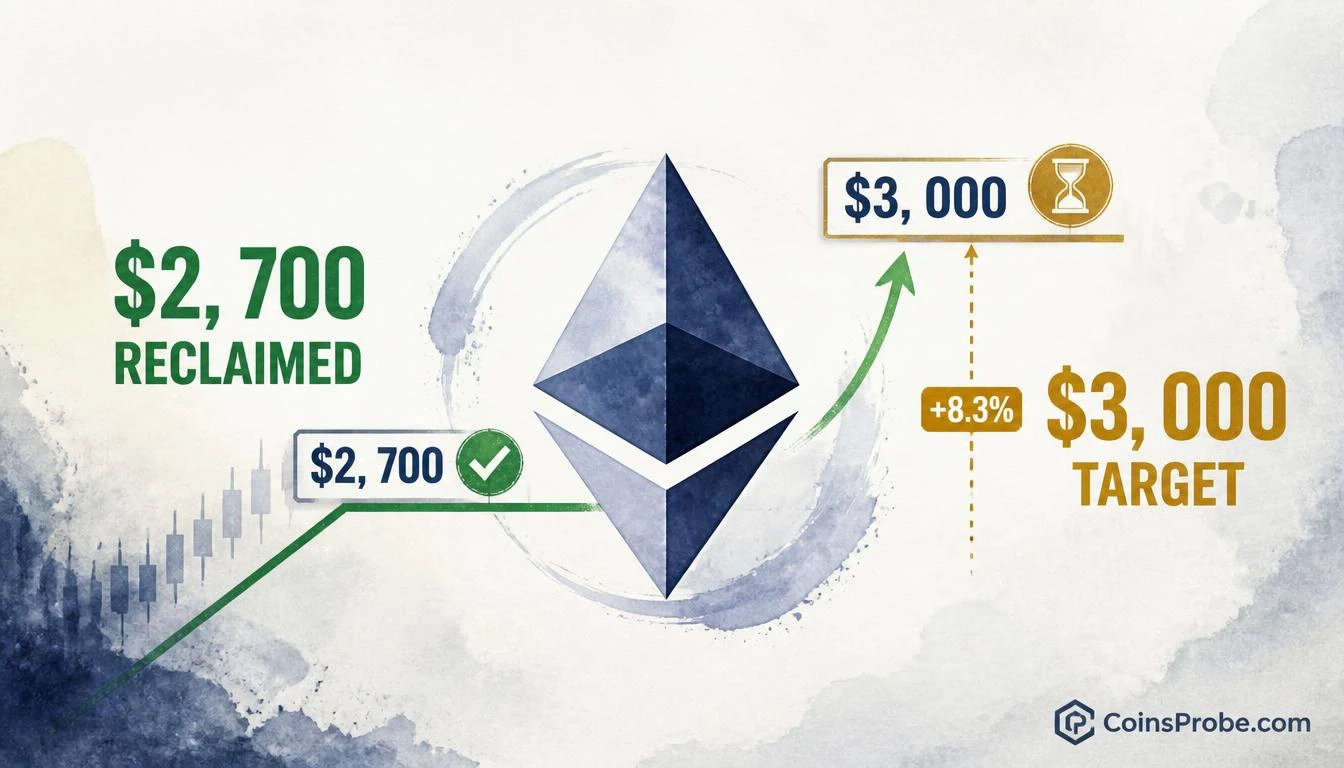 Ethereum Clears $2,700 — Analyst Eyes $3,000 as the Next Level