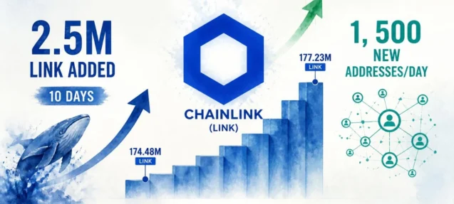 Chainlink Whales Add 2.5M LINK in 10 Days as Network Growth Accelerates