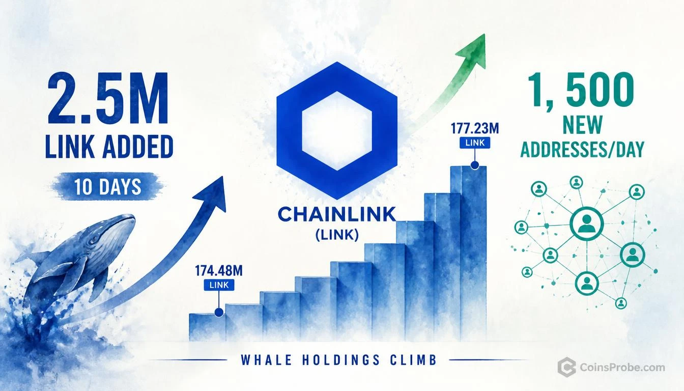 Chainlink Whales Add 2.5M LINK in 10 Days as Network Growth Accelerates