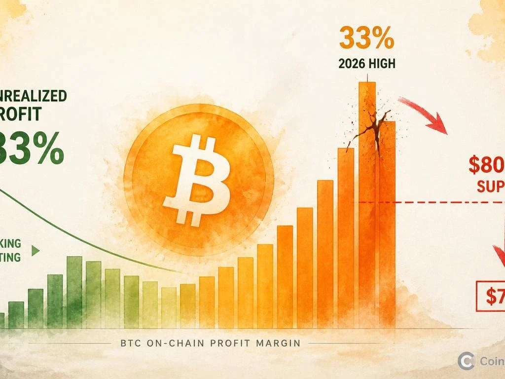 Bitcoin Profit-Taking Hits 2026 High — $80K Is the Line That Matters