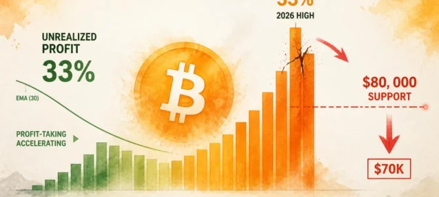 Bitcoin Profit-Taking Hits 2026 High — $80K Is the Line That Matters