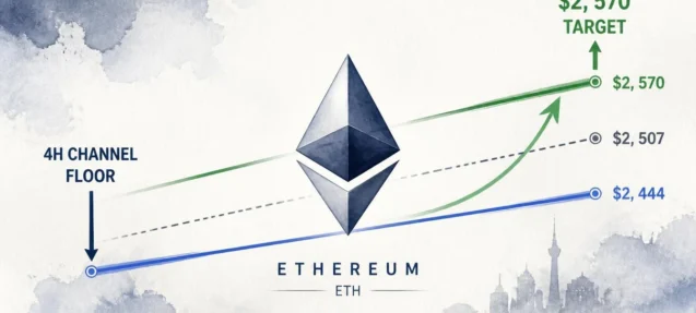 Ethereum Hits 4-Hour Channel Floor — Analyst Eyes $2,570 Upper Boundary