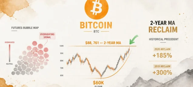 Bitcoin Eyes the 2-Year MA at $88,761 — The Bull/Bear Line