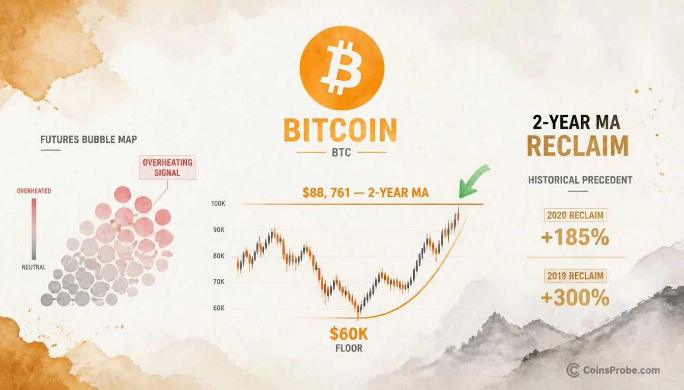 Bitcoin Eyes the 2-Year MA at $88,761 — The Bull/Bear Line