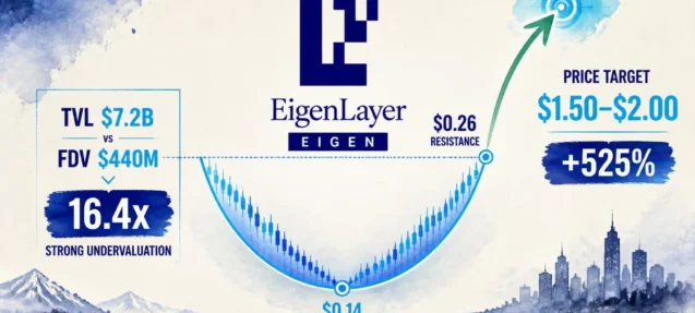EigenLayer (EIGEN) Rounding Bottom — FDV $440M vs TVL $7.2B