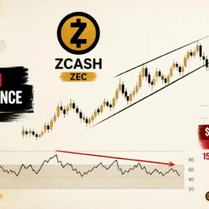 Zcash (ZEC) Bearish RSI Divergence — Is a 15–20% Drop Already in Motion?