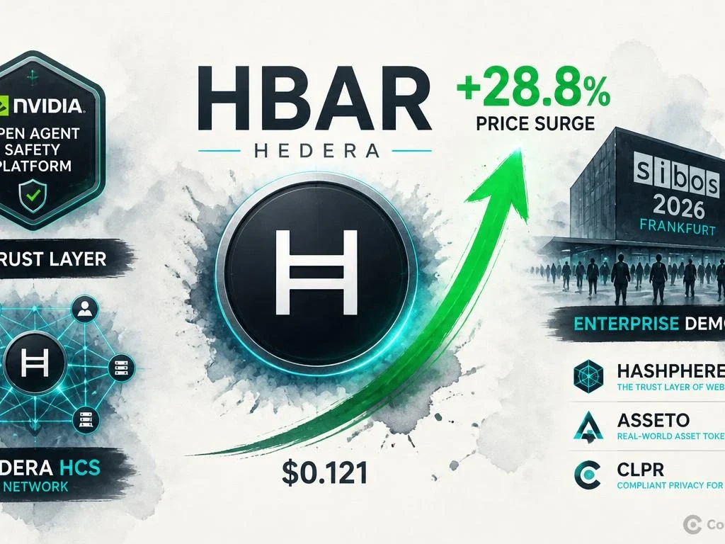 Why Is HBAR Surging? Sibos Booth, NVIDIA Safety Platform Mention, and IBM Cloud