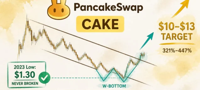 CAKE Holds 2023 Low — Analyst Eyes $10–$13 With $2.26B TVL Intact