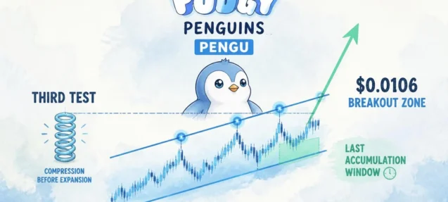 PENGU Tests $0.0106 Resistance Three Times — Is This the Last Discount Entry?