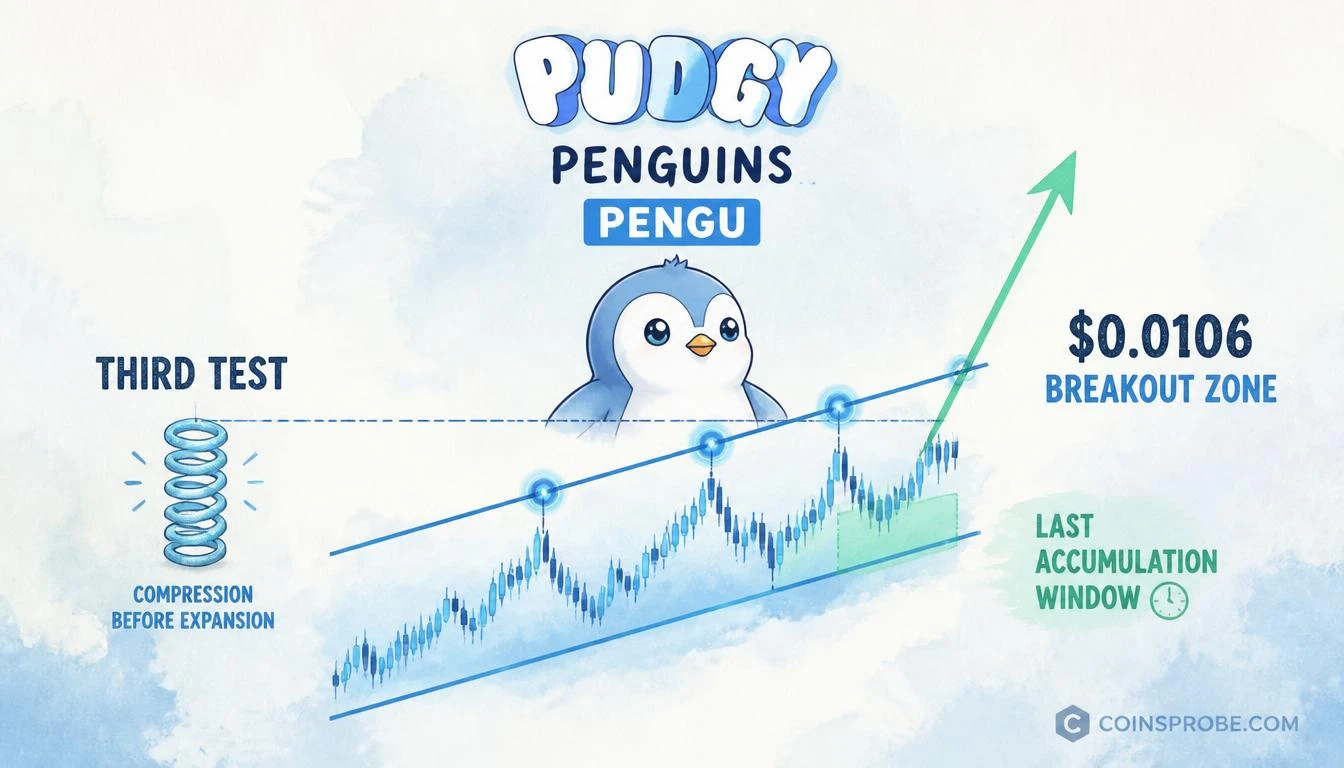 PENGU Tests $0.0106 Resistance Three Times — Is This the Last Discount Entry?