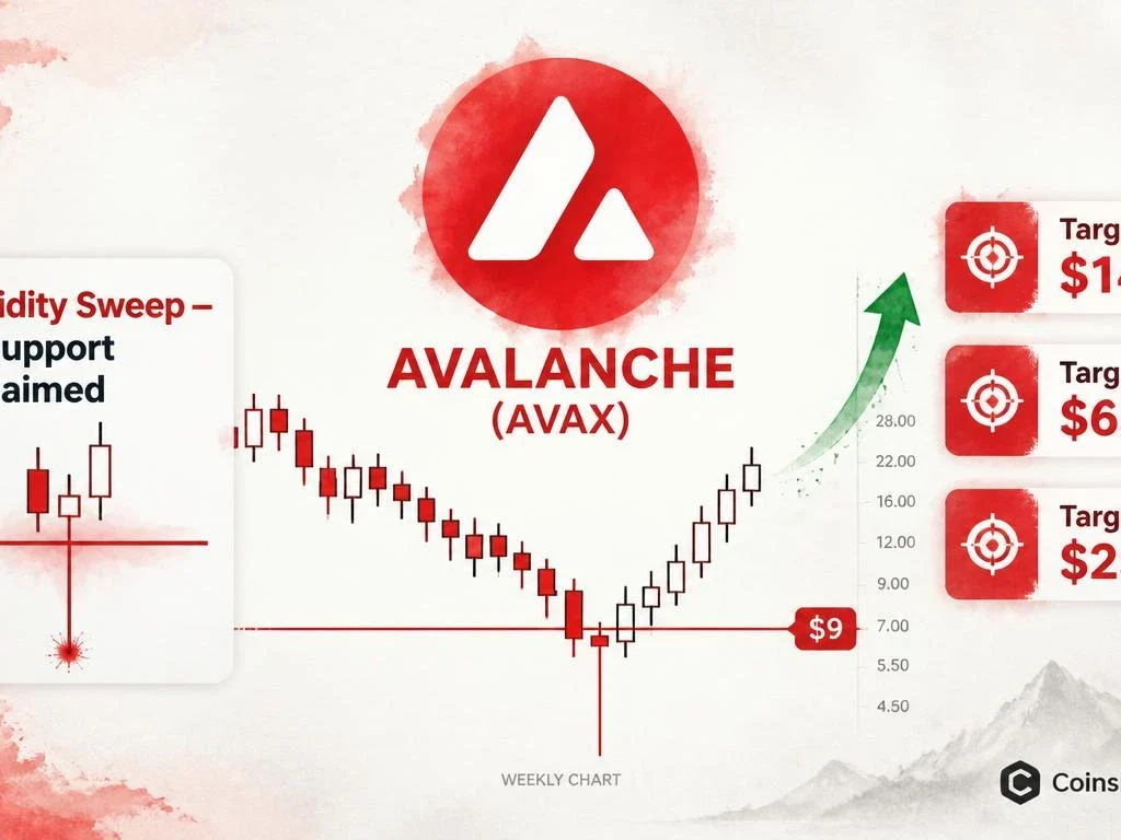 AVAX Reclaims Key Horizontal — Analyst Eyes $25, $65, and $147