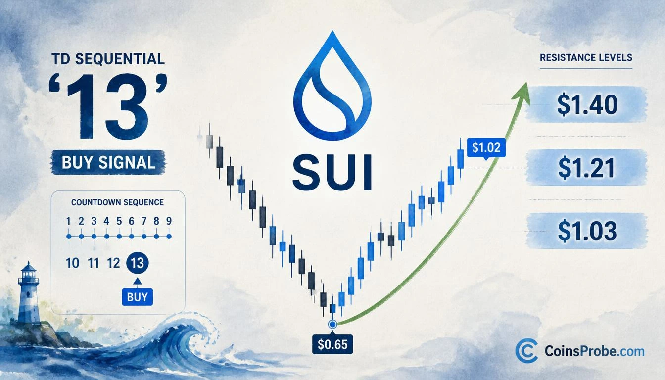 SUI TD Sequential ’13’ Buy Signal — 45% Rally Already Confirmed