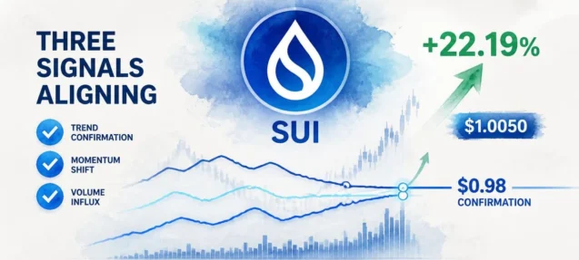 SUI Three Technical Signals Align — $0.98 Is the Confirmation Level