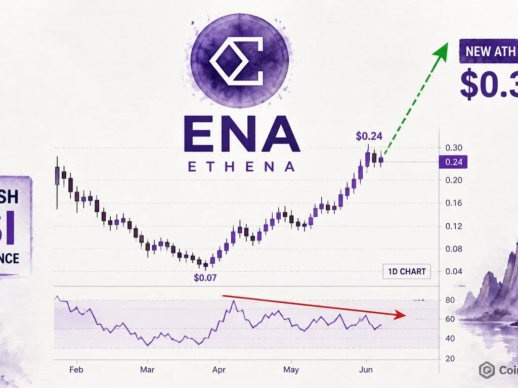 ENA Bearish RSI Divergence Signals Correction — Then New ATH