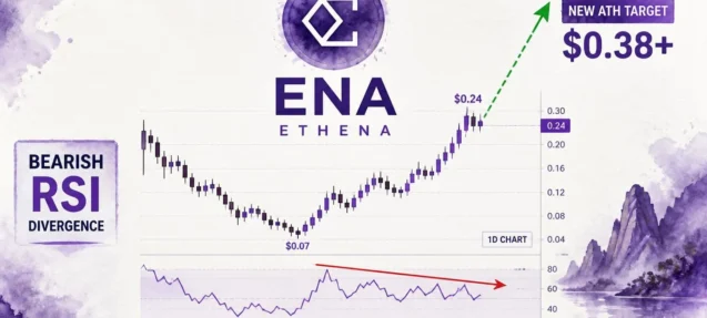 ENA Bearish RSI Divergence Signals Correction — Then New ATH